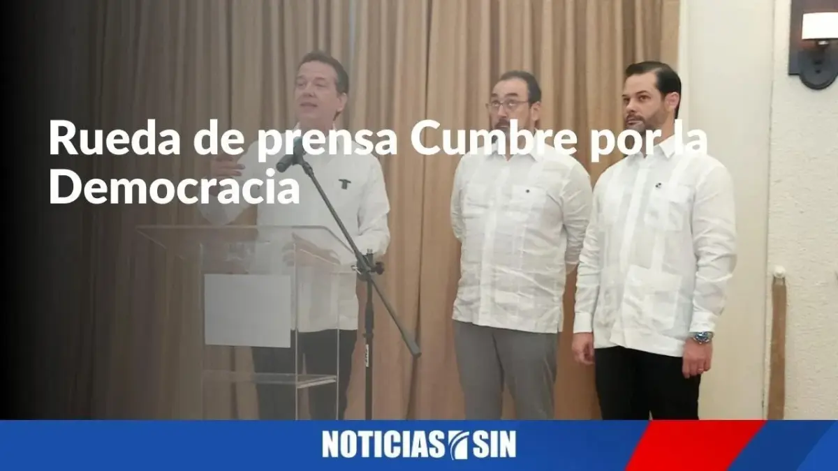 EN VIVO Rueda de prensa Cumbre por la Democracia