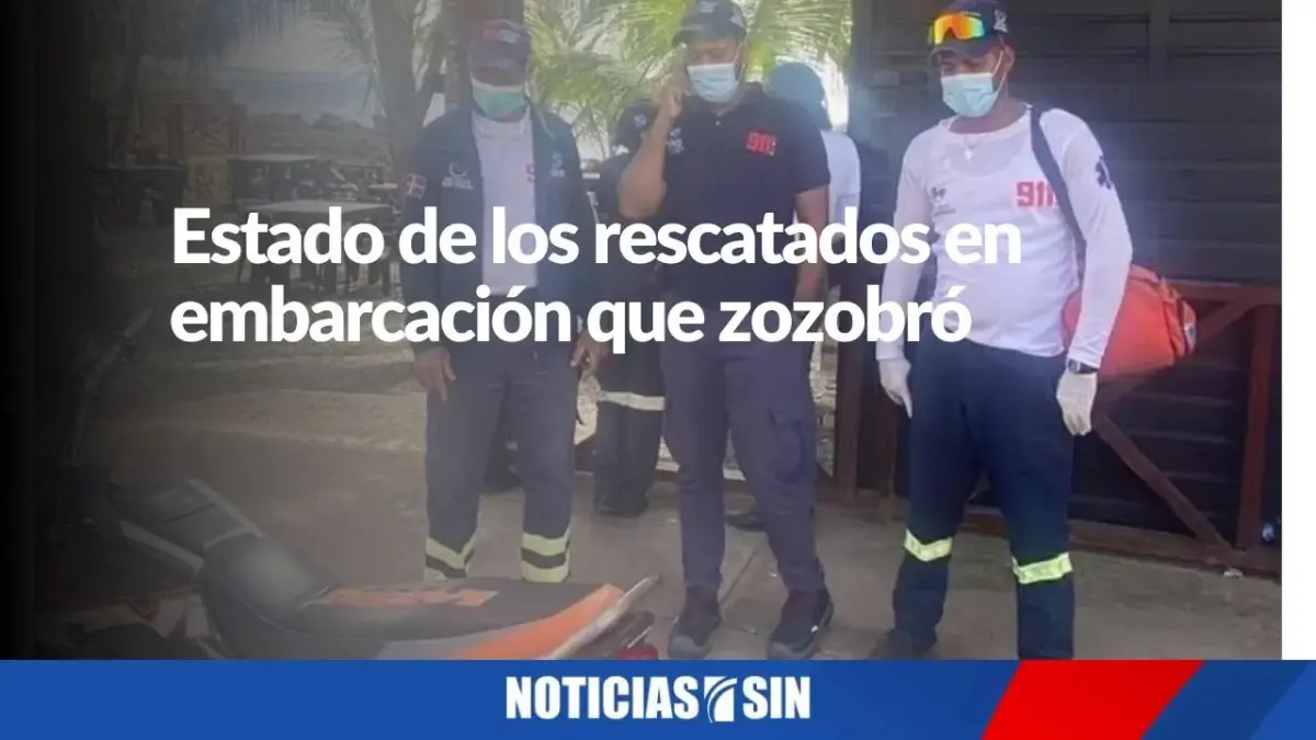 Estado de los rescatados en embarcación que zozobró