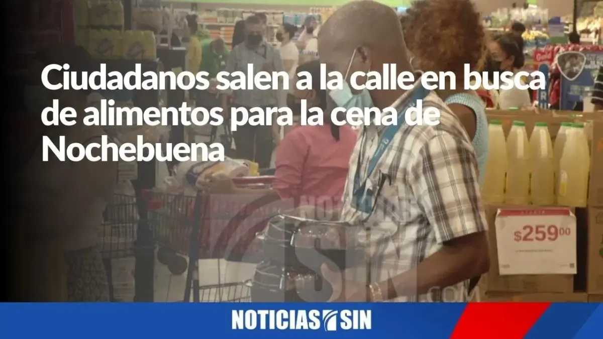 Salen a la calle en busca de alimentos para Nochebuena