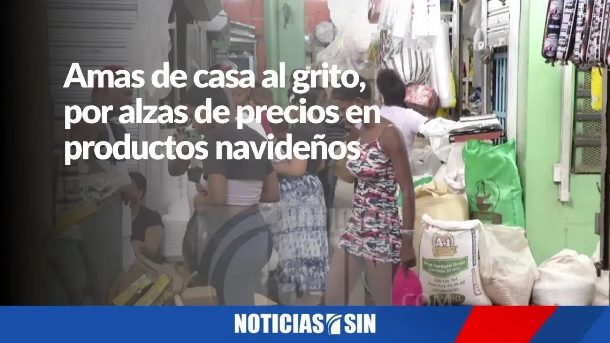 Amas de casa se quejan de altos precios en productos navideños