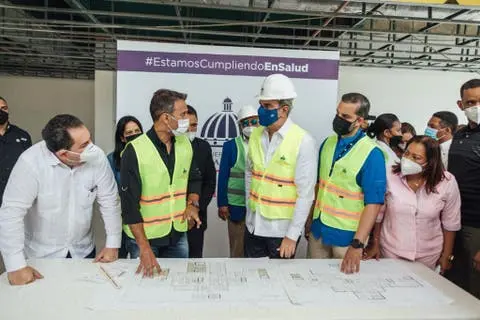 Autoridades supervisan Trabajos del Hospital Nelson Astacio