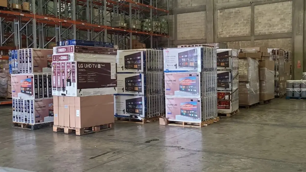 Escáner de rayos X detecta millonario contrabando de televisores en el Puerto de Haina