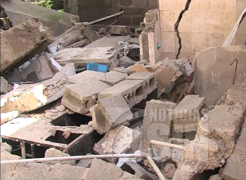 Cuatro familias logran salvar su vida milagrosamente tras derrumbe de edificación