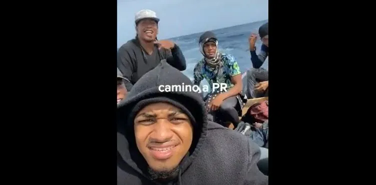 Joven graba y publica video de su viaje en yola a Puerto Rico