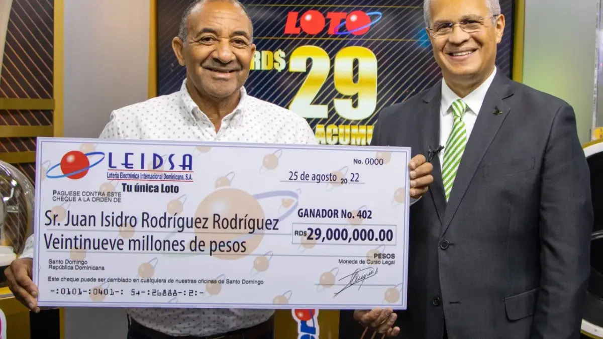 Profesor se gana 29 millones de pesos en Leidsa
