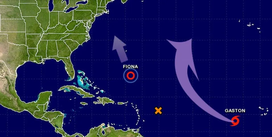 La tormenta Gastón se forma en el Atlántico mientras Fiona amenaza a Bahamas