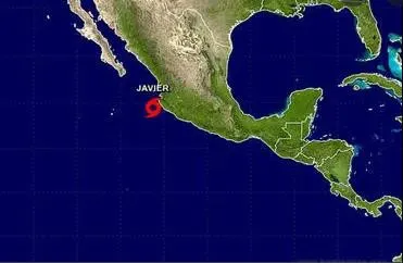 La tormenta Javier se forma cerca de las costas del Pacífico de México