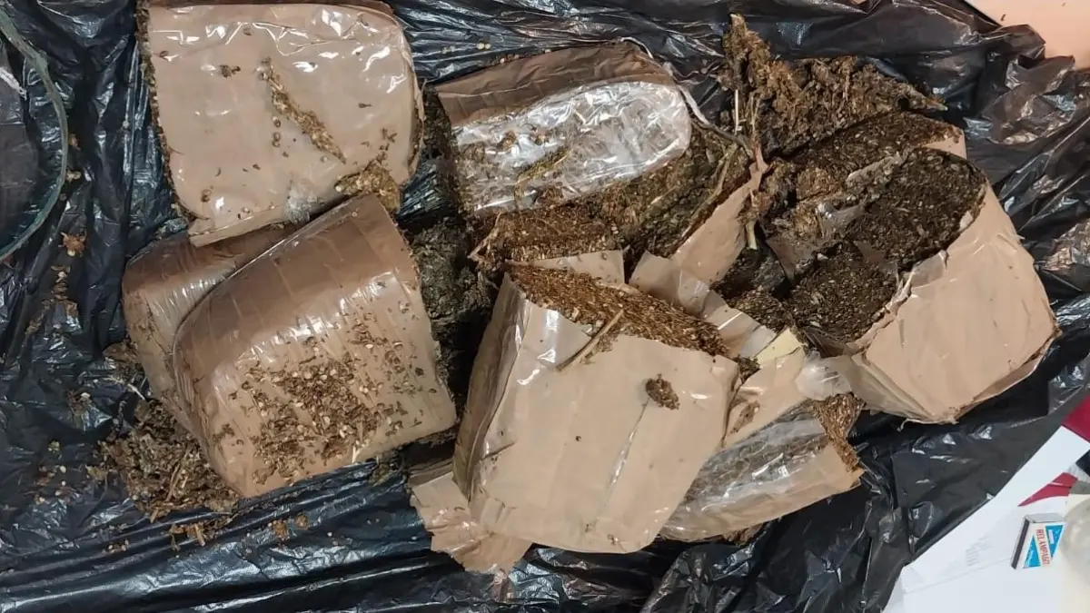 Apresan mujer y ocupan tanque de gas relleno de marihuana en Dajabón