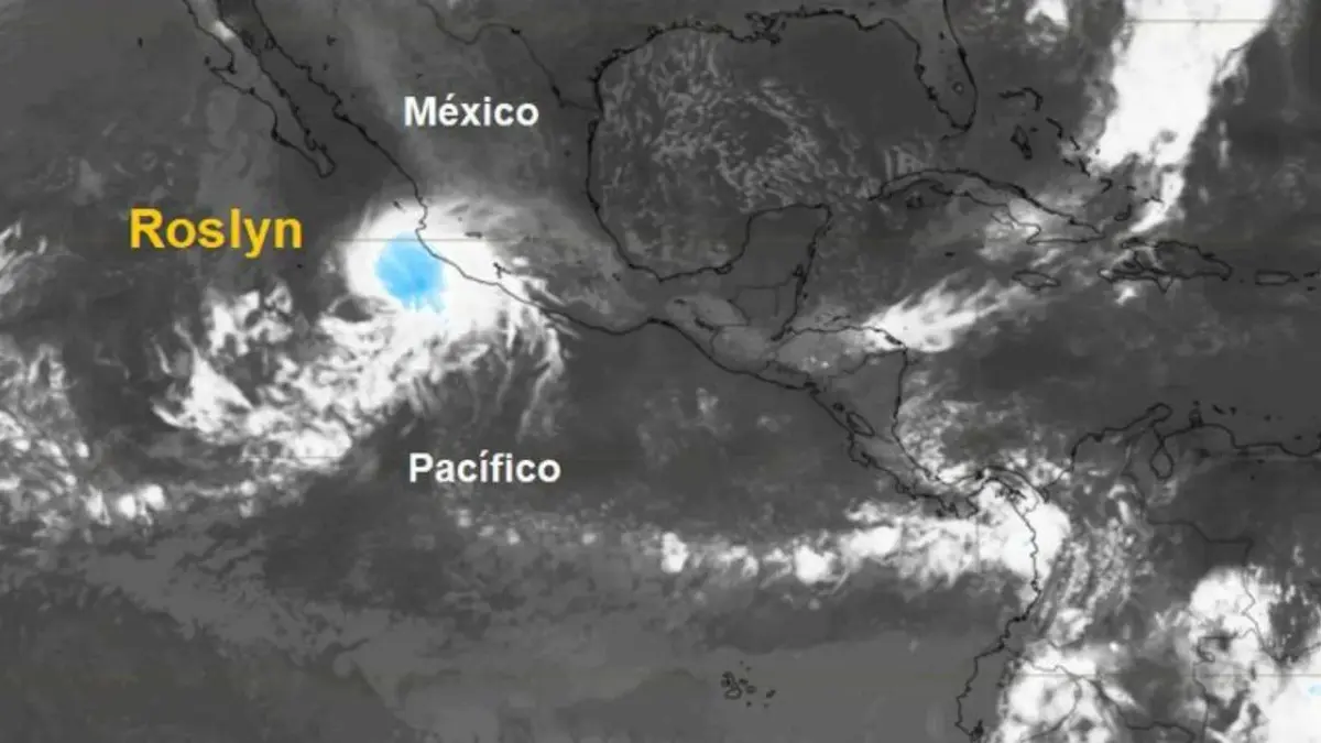 Tormenta tropical Roslyn se forma frente a las costas del Pacífico de México