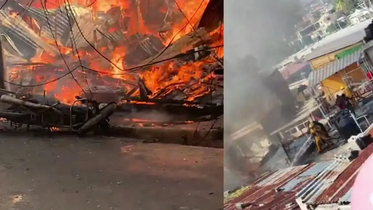 Se reporta incendio en Los Guaricanos