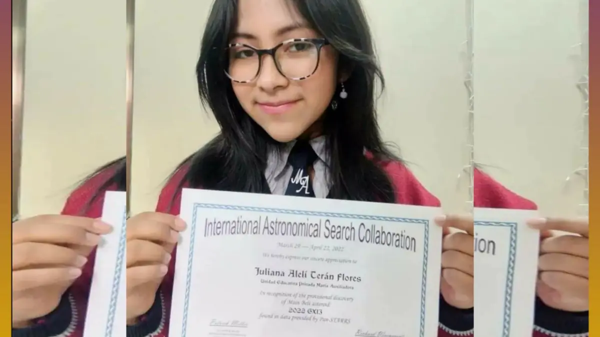 Una adolescente boliviana descubre un asteroide reconocido por la NASA