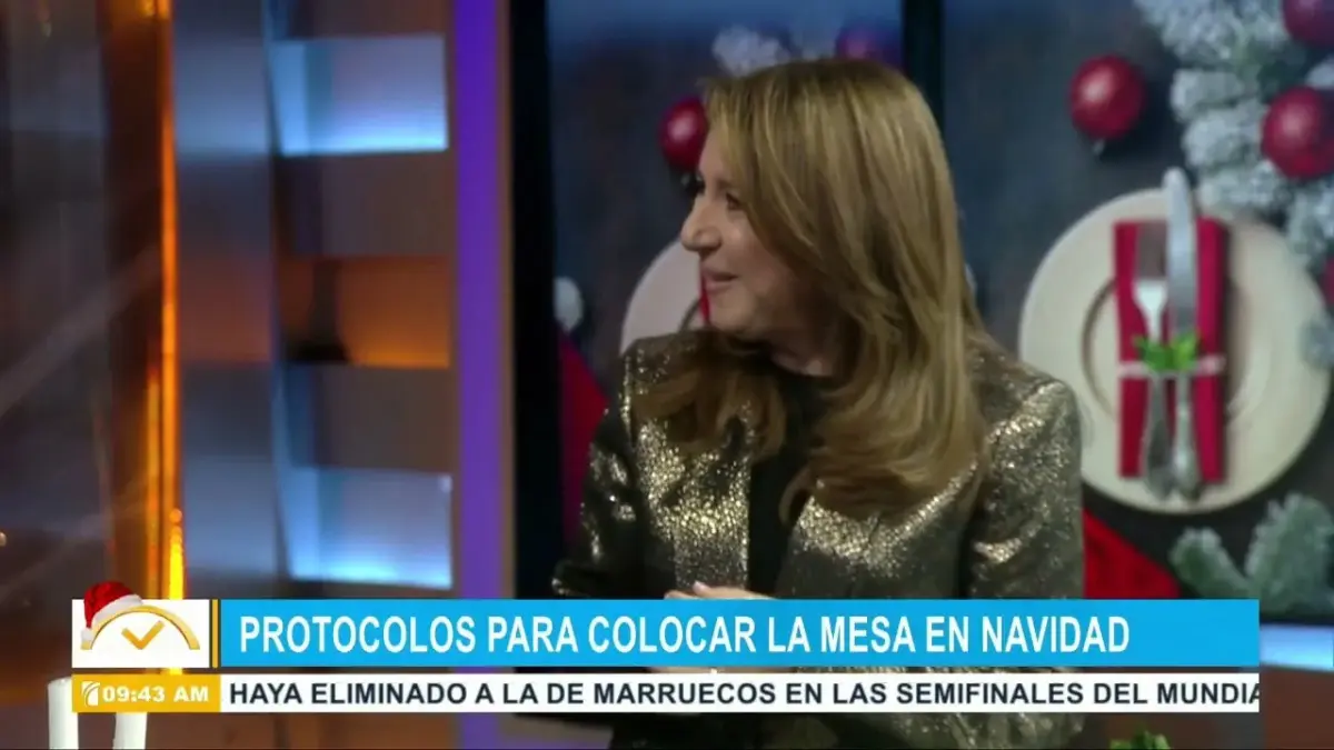 Protocolo para colocar la mesa en Navidad