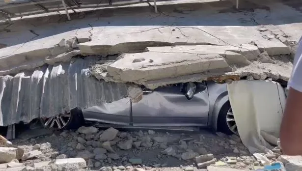 Embarazada entre los atrapados en escombros tras derrumbe de edificio en La Vega