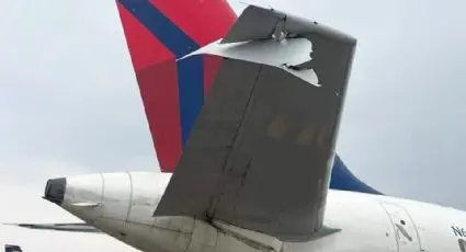 Dos aviones se impactan al rodar en pistas de aeródromo de Ciudad de México