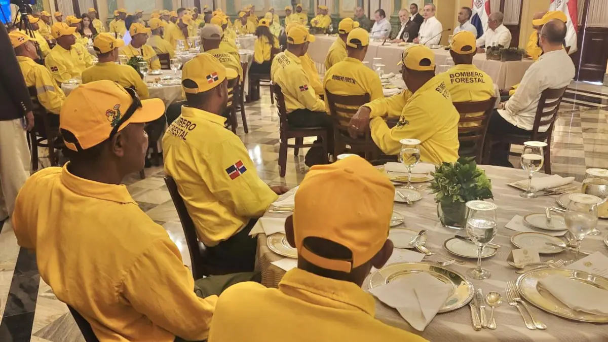 Abinader califica de héroes a bomberos forestales