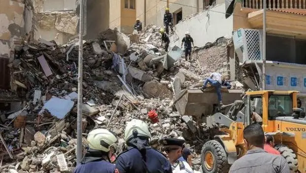 Al menos nueve muertos en el tercer colapso de edificios en Egipto en dos días