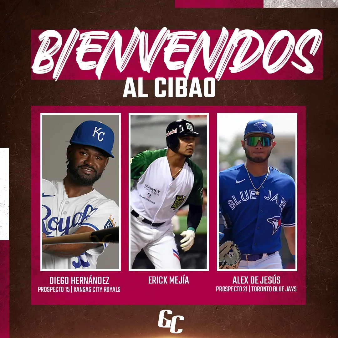Gigantes del Cibao adquieren a Erick Mejía, Diego Hernández y Alex de Jesús