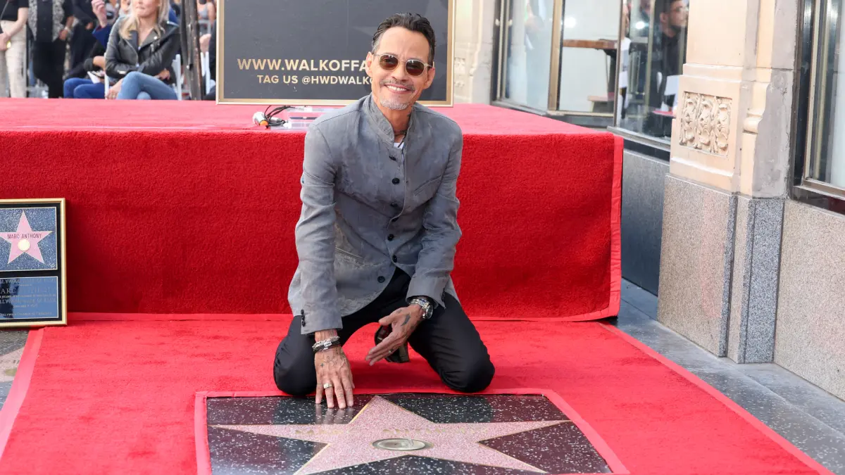 Marc Anthony recibe una estrella en el Paseo de la Fama de Hollywood
