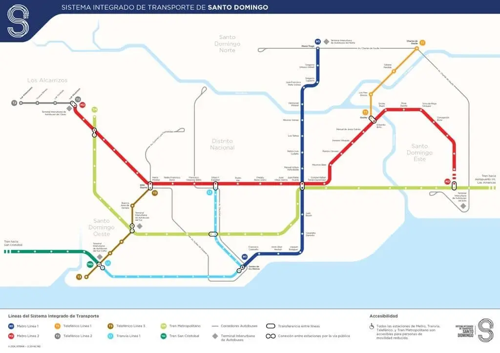 Abinader inaugura sistema integrado de transporte