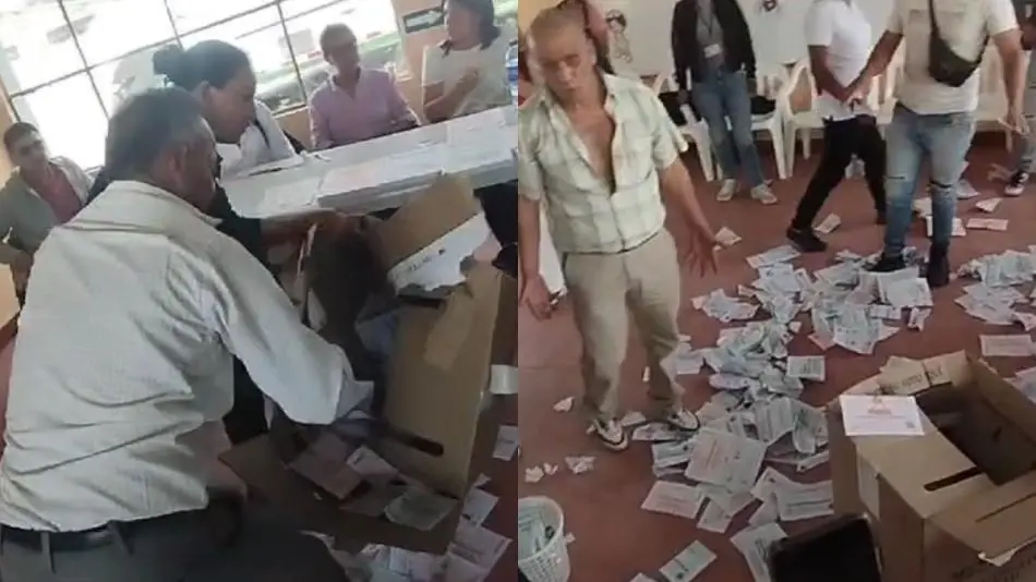 Disturbios y destrucción de votos en algunos pueblos colombianos tras las elecciones
