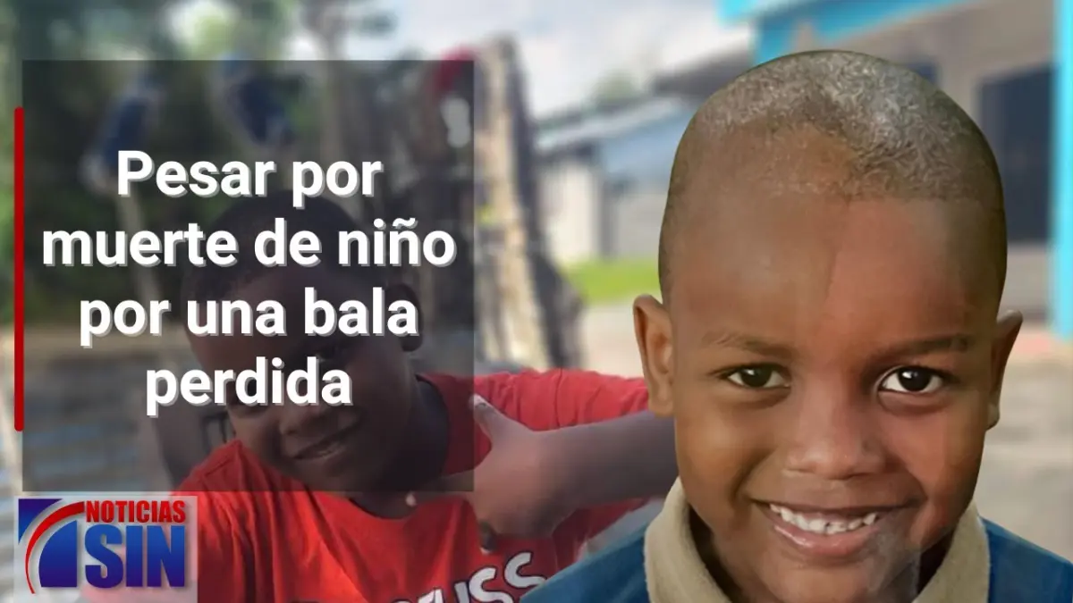Pesar por muerte de niño por una bala perdida