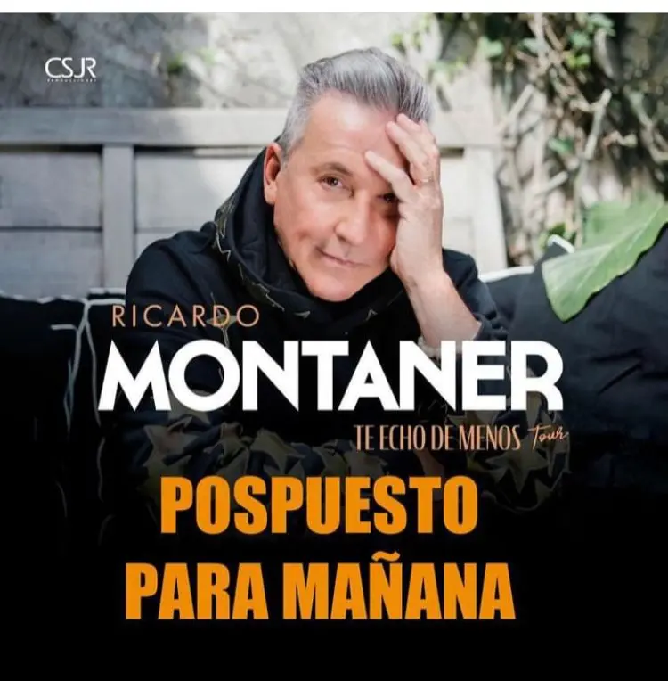 Posponen concierto de Ricardo Montaner por lluvias