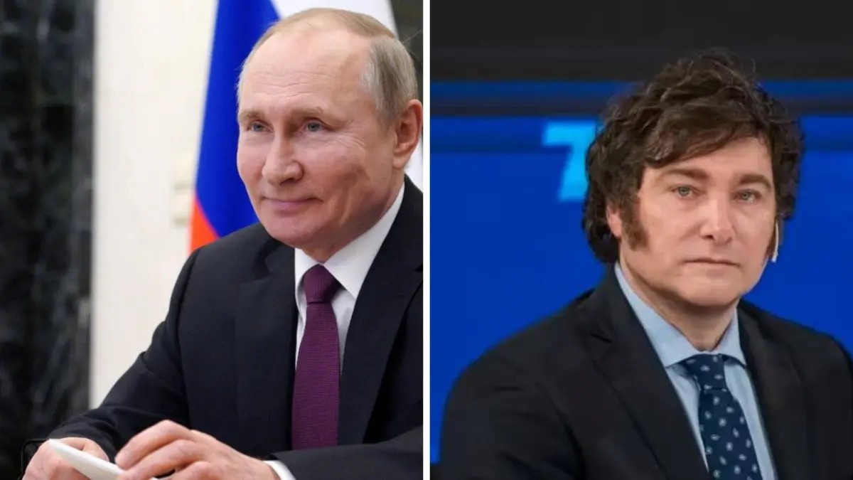 Putin felicita a Milei por su victoria en las elecciones