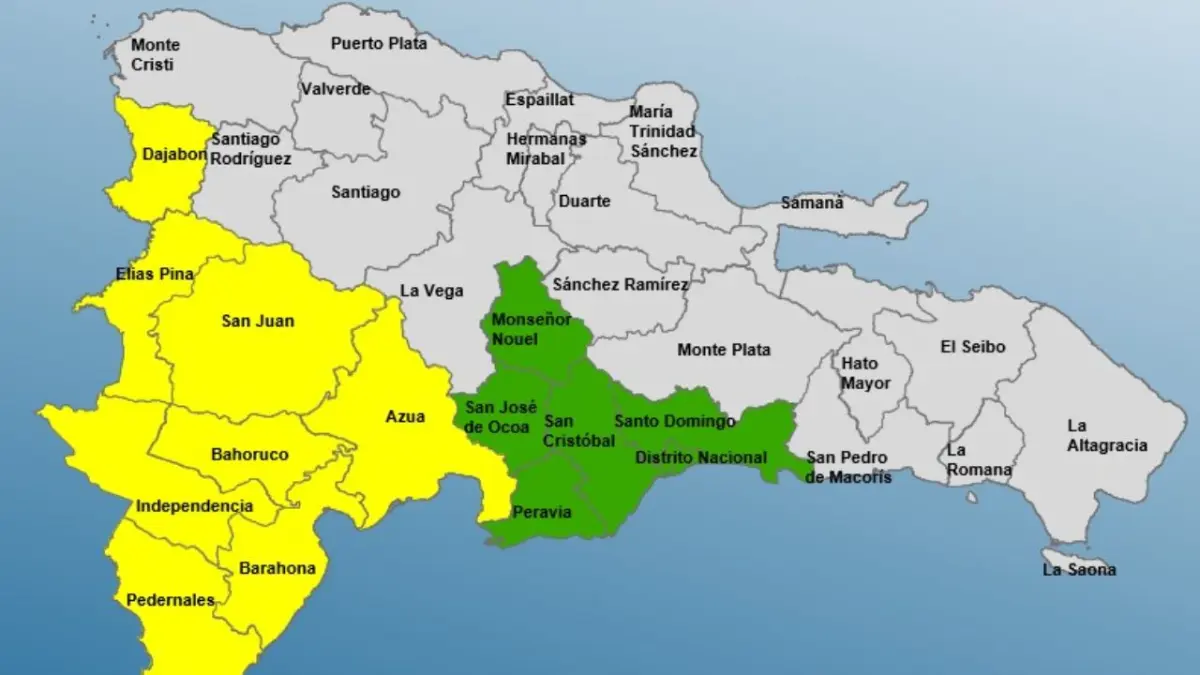 COE emite alerta verde y amarilla para 14 provincias