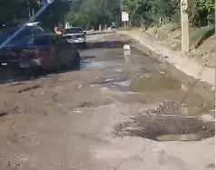 Exigen arreglo de calles en La Canela Santiago