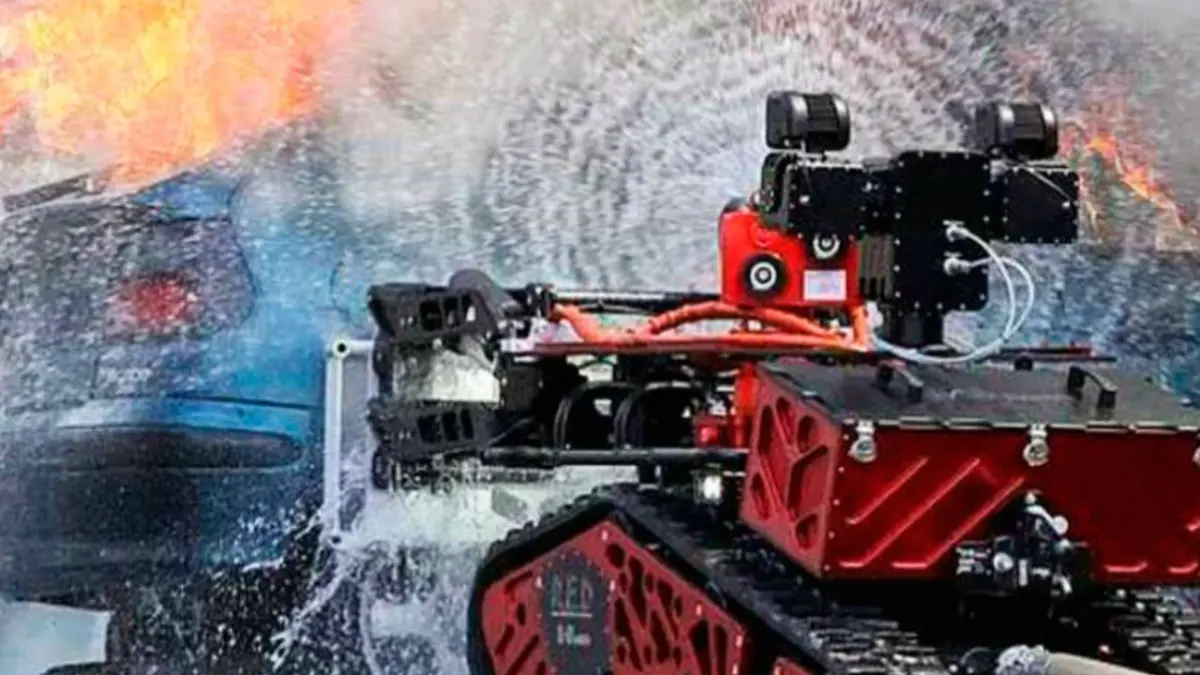 Diseñan un robot para apagar incendios