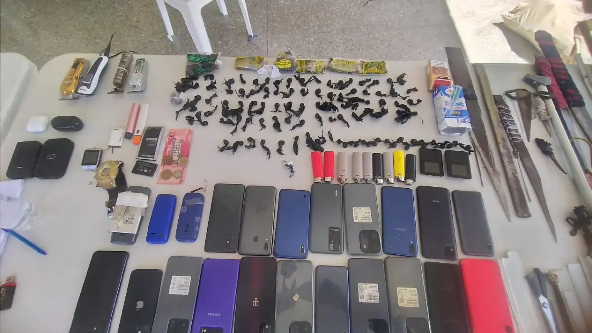 Incautan celulares, sustancias controladas y armas de fabricación carcelarias en cárceles de La Vega