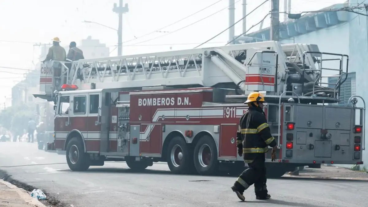 Incendio en almacén de laboratorio del DN