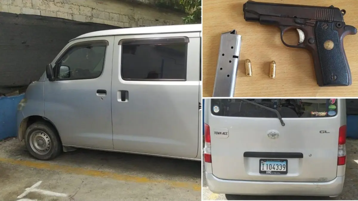 PN detiene hombre y mujer por robo de vehículo y porte ilegal de arma de fuego