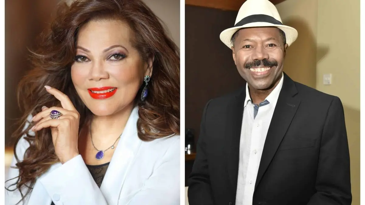 Ángela Carrasco y Fausto Rey en concierto en el Lehman Center New York