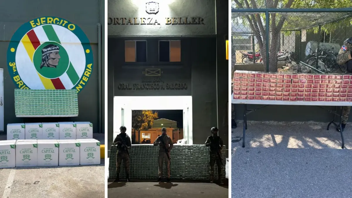 Ejército ocupa 540 mil unidades de cigarrillos