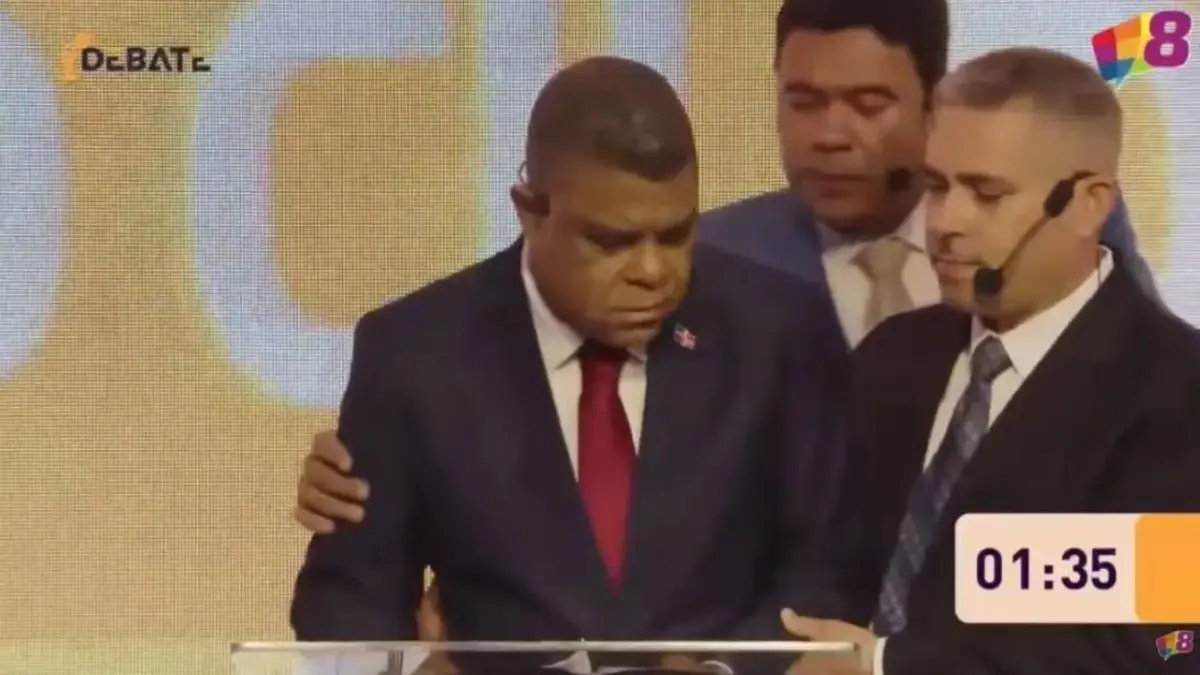 Desmayo de candidato en medio de debate fue por no tomarse la pastilla de la presión