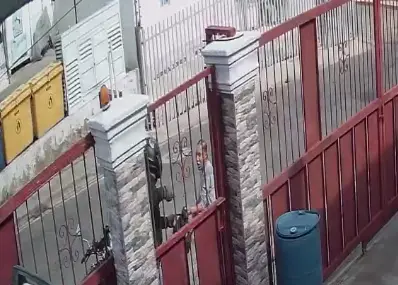 Asaltan mujer al frente de su residencia en Santiago