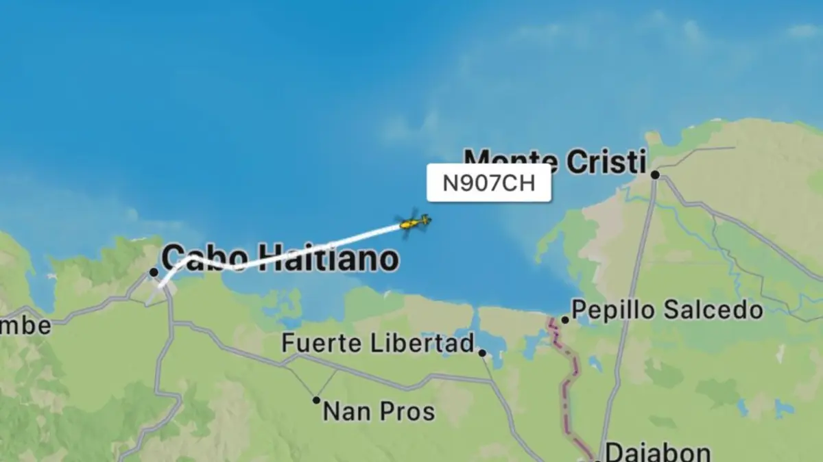 Helicóptero de la ONU aterriza en Montecristi por mal tiempo