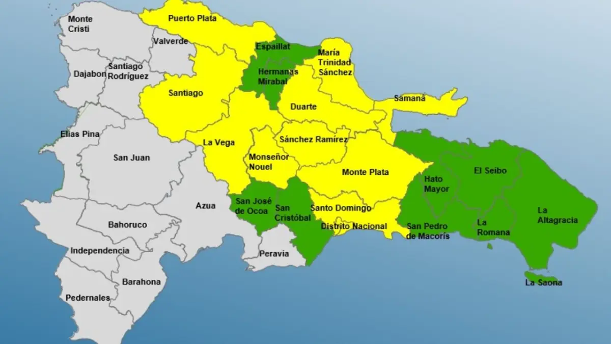 20 provincias en alerta por vaguada, se prevén lluvias hasta el fin de semana