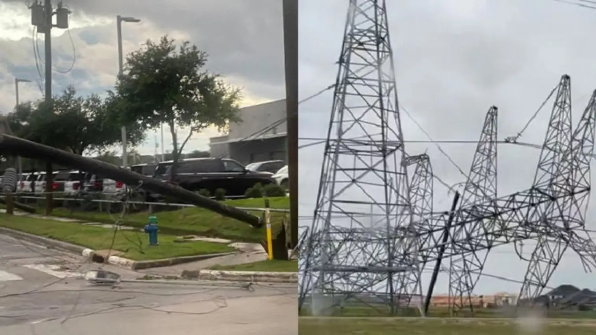 Casi medio millón de personas siguen sin luz en Texas tras fuertes lluvias