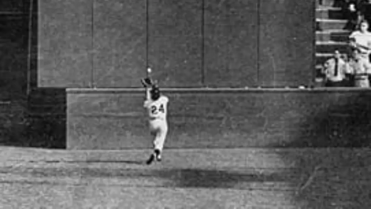 La atrapada más memorable de Willie Mays denominada en inglés The Catch