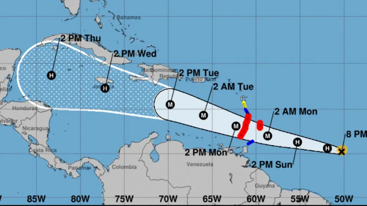 John Morales dice núcleo de ciclón Beryl pasaría sobre el mar a casi 300 kilómetros del GSD
