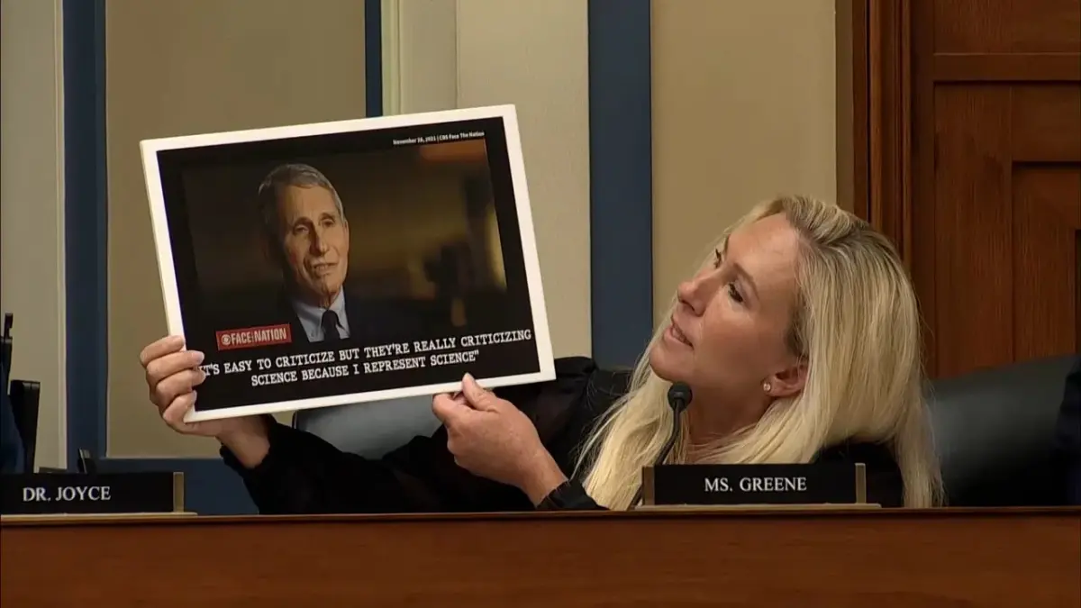 Congresista Marjorie Taylor Greene exige el apresamiento de Anthony Fauci