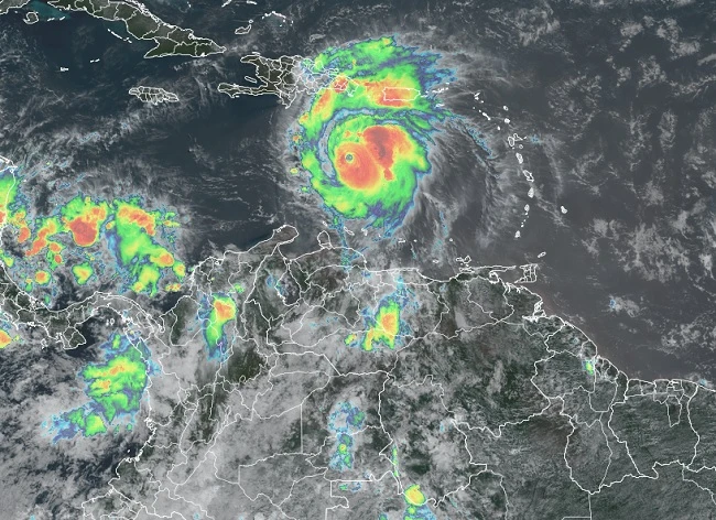 Colombia sentirá los efectos del huracán Beryl