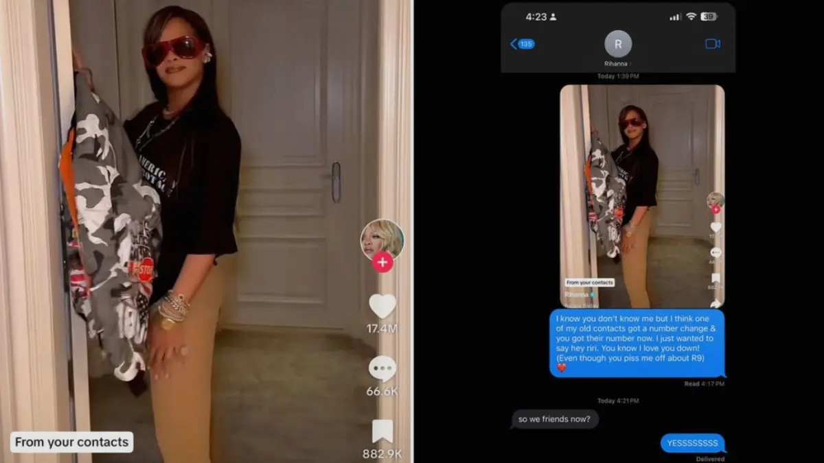Fan consigue accidentalmente el número de Rihanna y la respuesta lo deja atónito