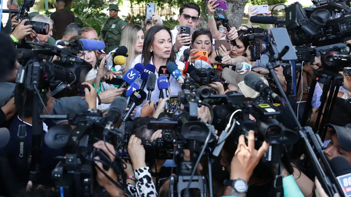 María Corina Machado afirma que hay una participación apoteósica en las elecciones