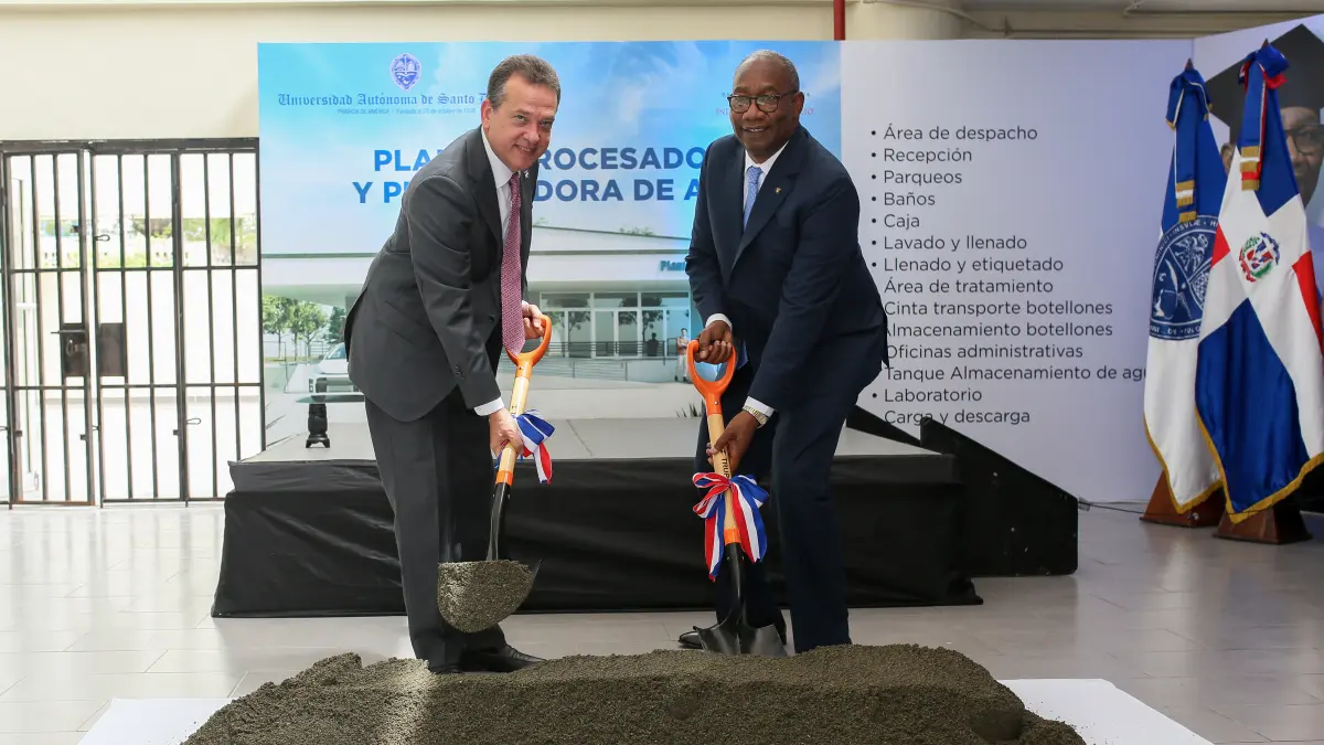 UASD y MIPYMES inician trabajos para construcción de planta purificadora y envasadora de agua universitaria