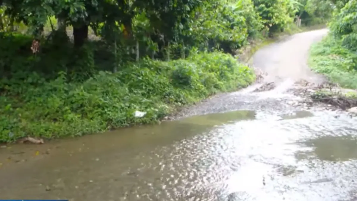 La falta de un puente peatonal obliga a estudiantes a cruzar a diario un río para llegar a las escuelas