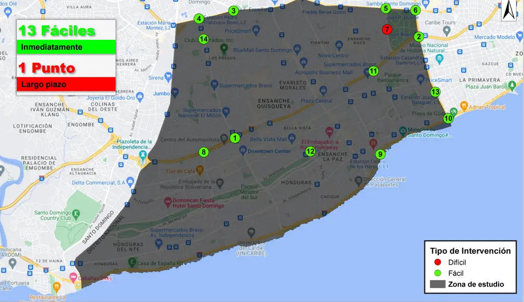 Estudio propone eliminar 14 giros a la izquierda en intersecciones conflictivas del DN