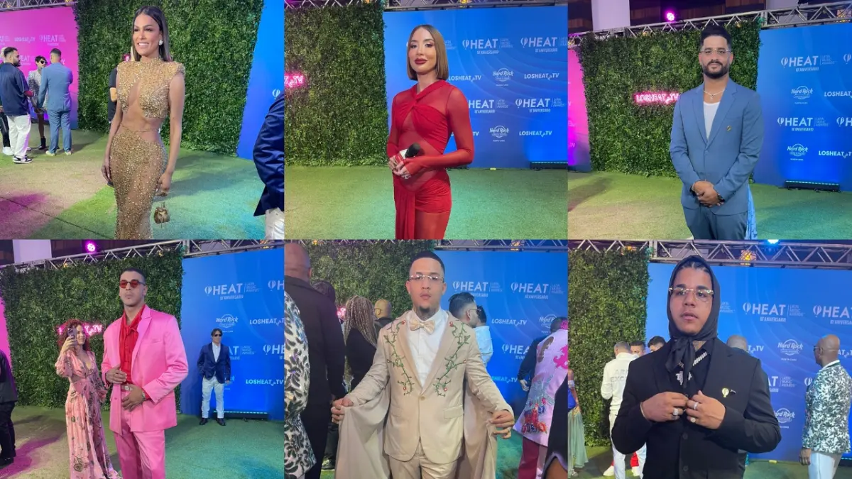 Outfits de los artistas en los premios Heat Latin Music Awards